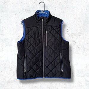 Lands' End Black Quilted Insulated Puffer Vest